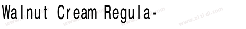 Walnut Cream Regula字体转换